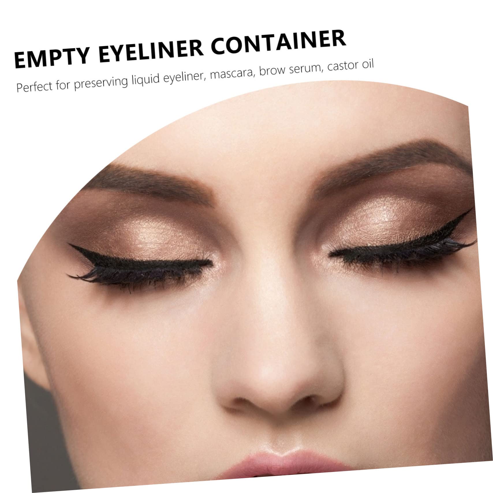 PRETYZOOM 5 Tubos Delineadores de Ojos Recargables Dorados de 1ml, Aplicadores de Delineador Líquido de Plástico, Ligeros y Perfectos para Mayoristas de Cosméticos