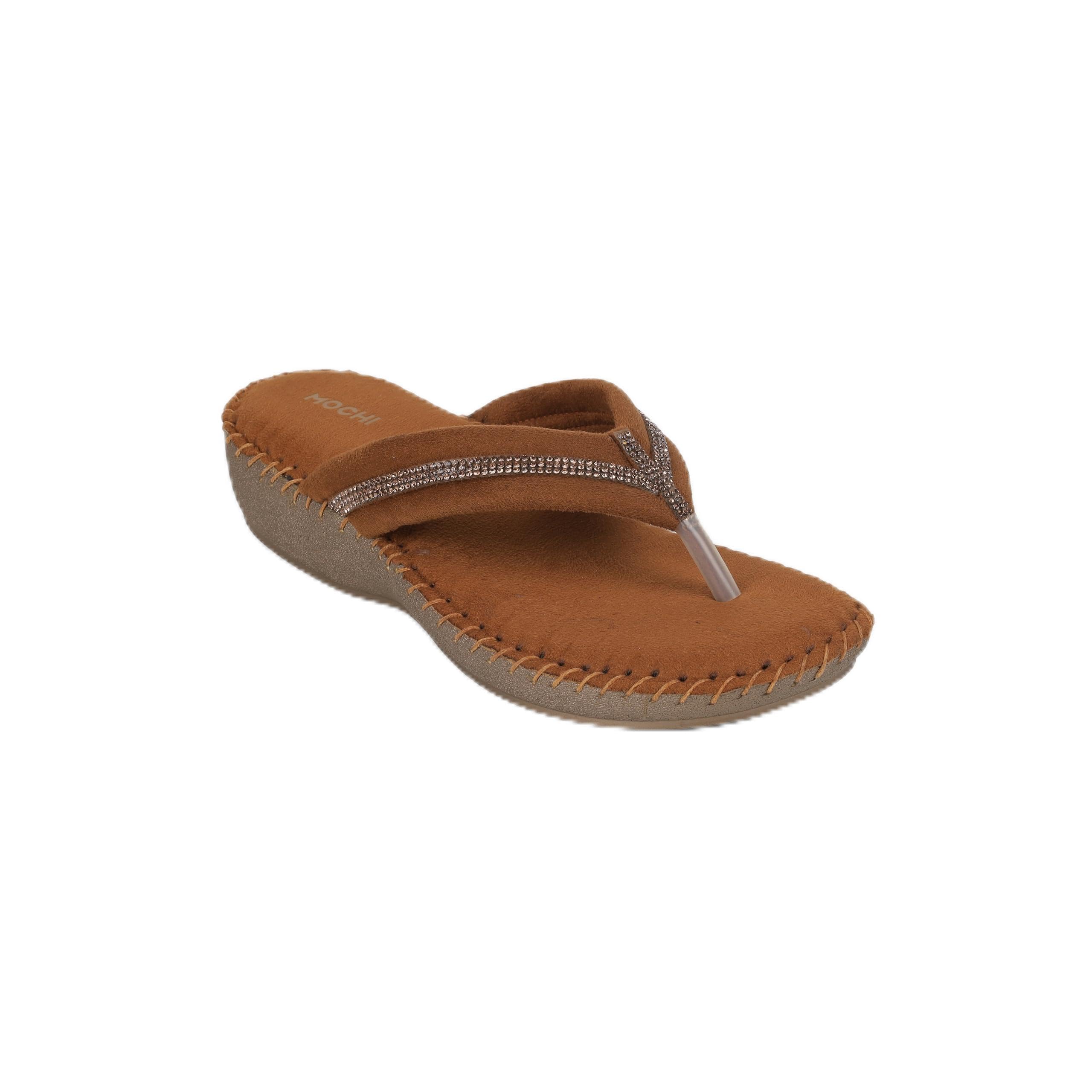 mochi Antique Gold Women's Synthetic Casual - Flats-picture-26