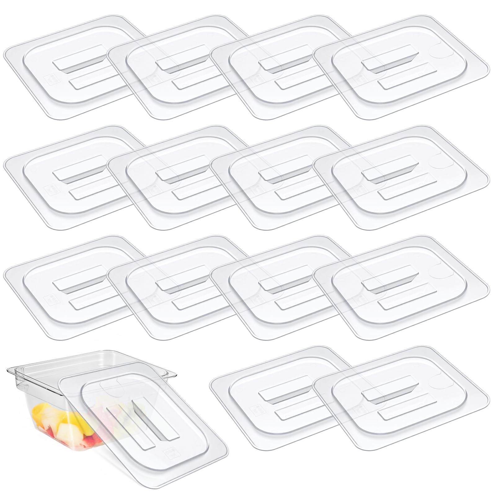 Couvercle 1/6 en polycarbonate Molain pour garder la fraîcheur des légumes et des fruits