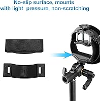 Vista 6 de Godox Soporte S2 Speedlite Bowens Mount Holder para Speedlite Flash Snoot Softbox Honeycomb Reflector Umbrella (Godox S-Type Upgrade Version)