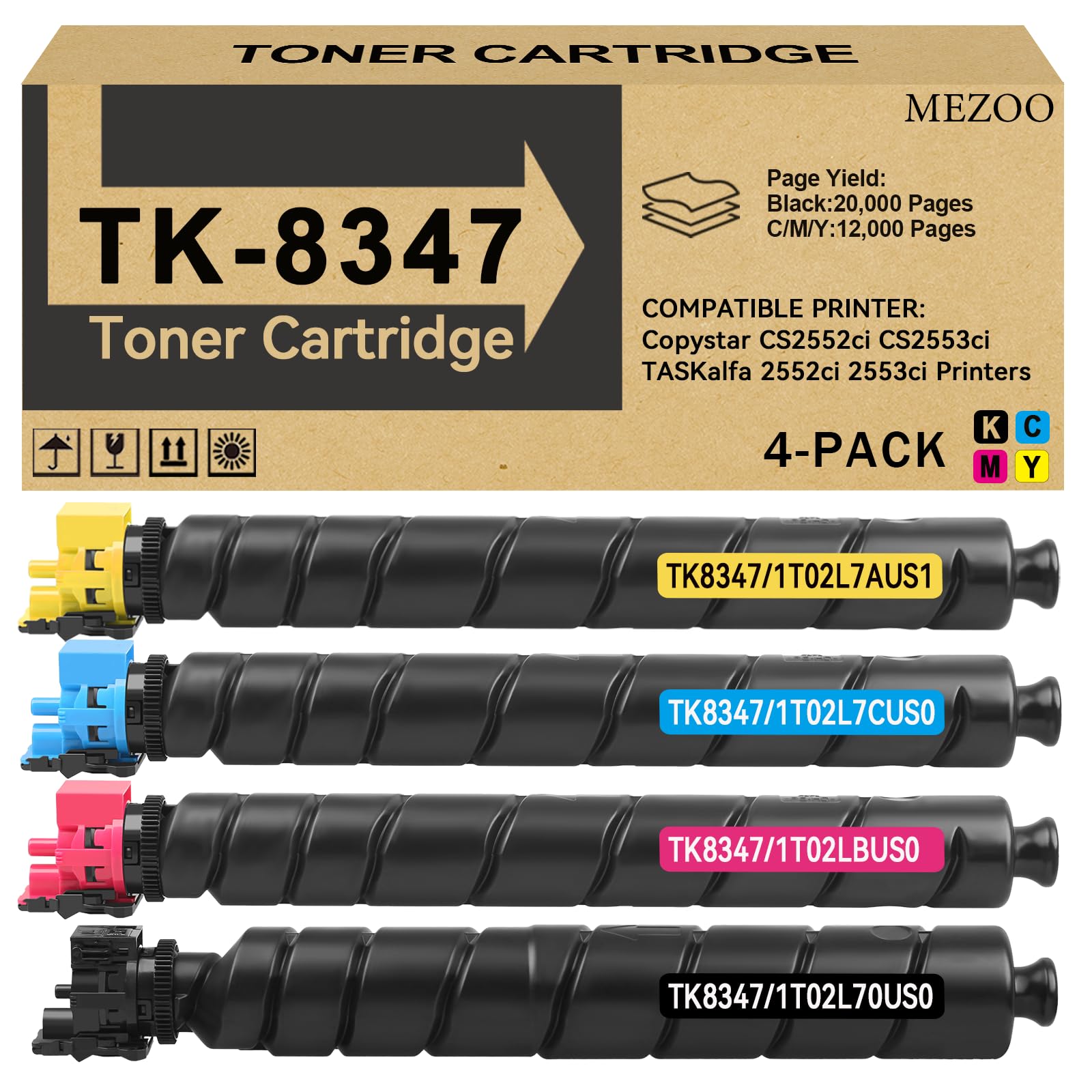 TK-8347 Toner Cartridge High Yield TK-8347K TK-8347C TK-8347M TK-8347Y