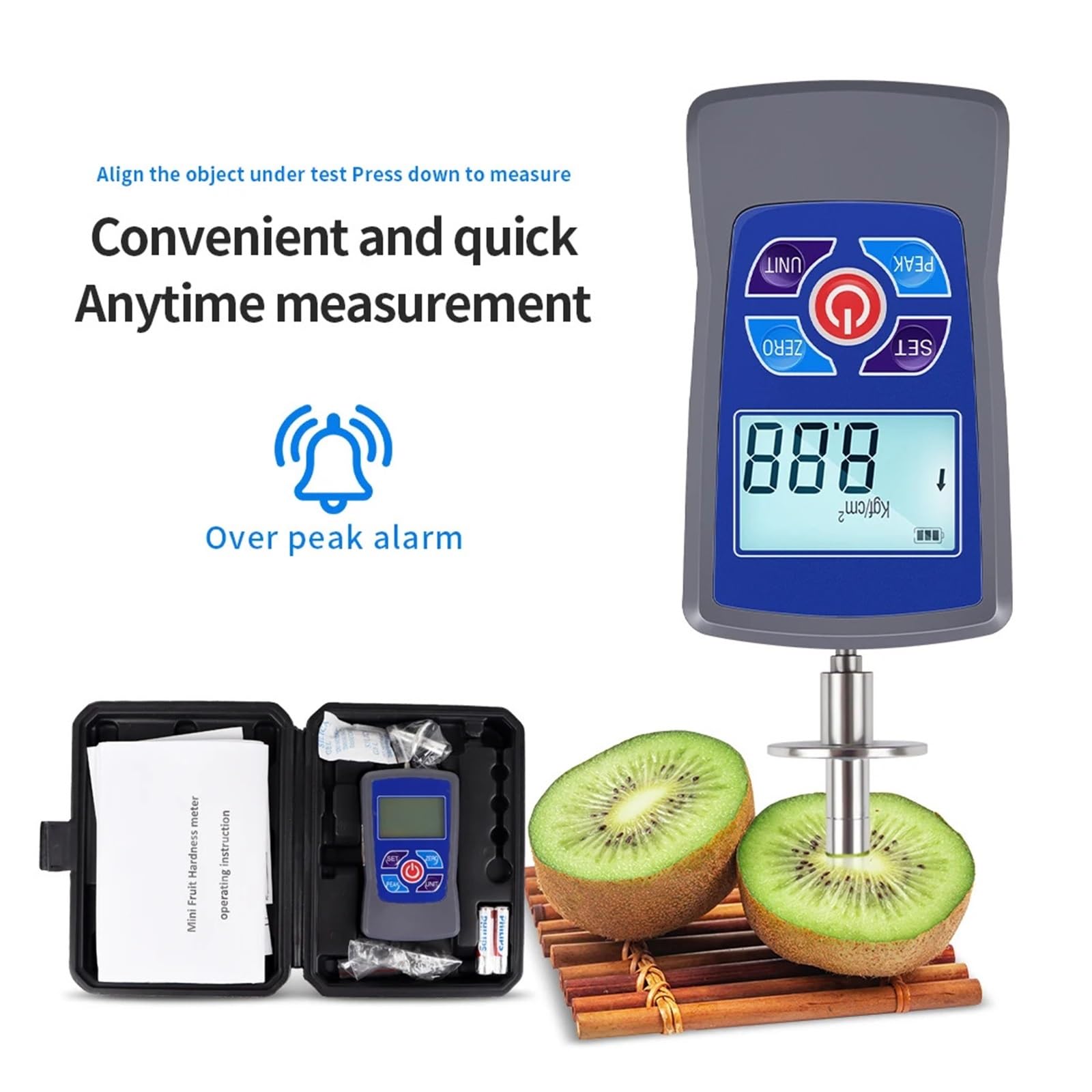 Medidor Digital de dureza fruta GY-M30/M15, penetrómetro, durómetro 0,2 a 15/0,4 a 30 Kgf/cm², esclerómetro rango