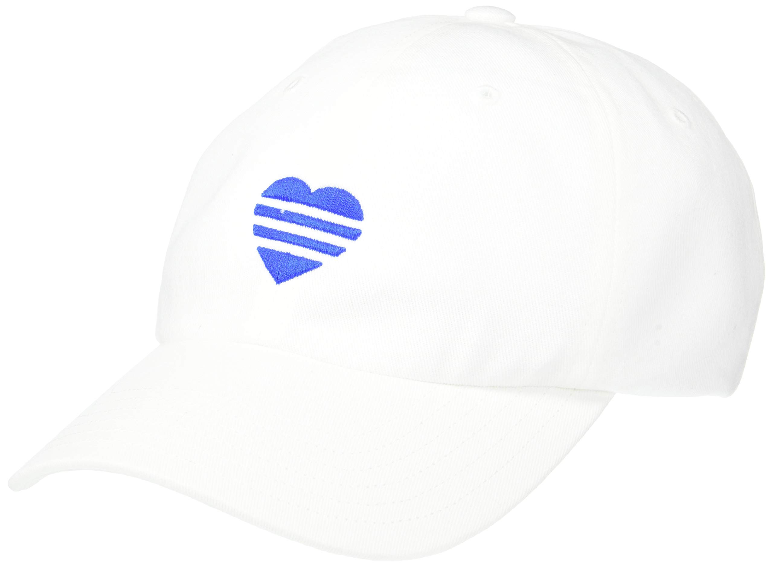 adidas Golf 3 Stripe Heart Hat, White 