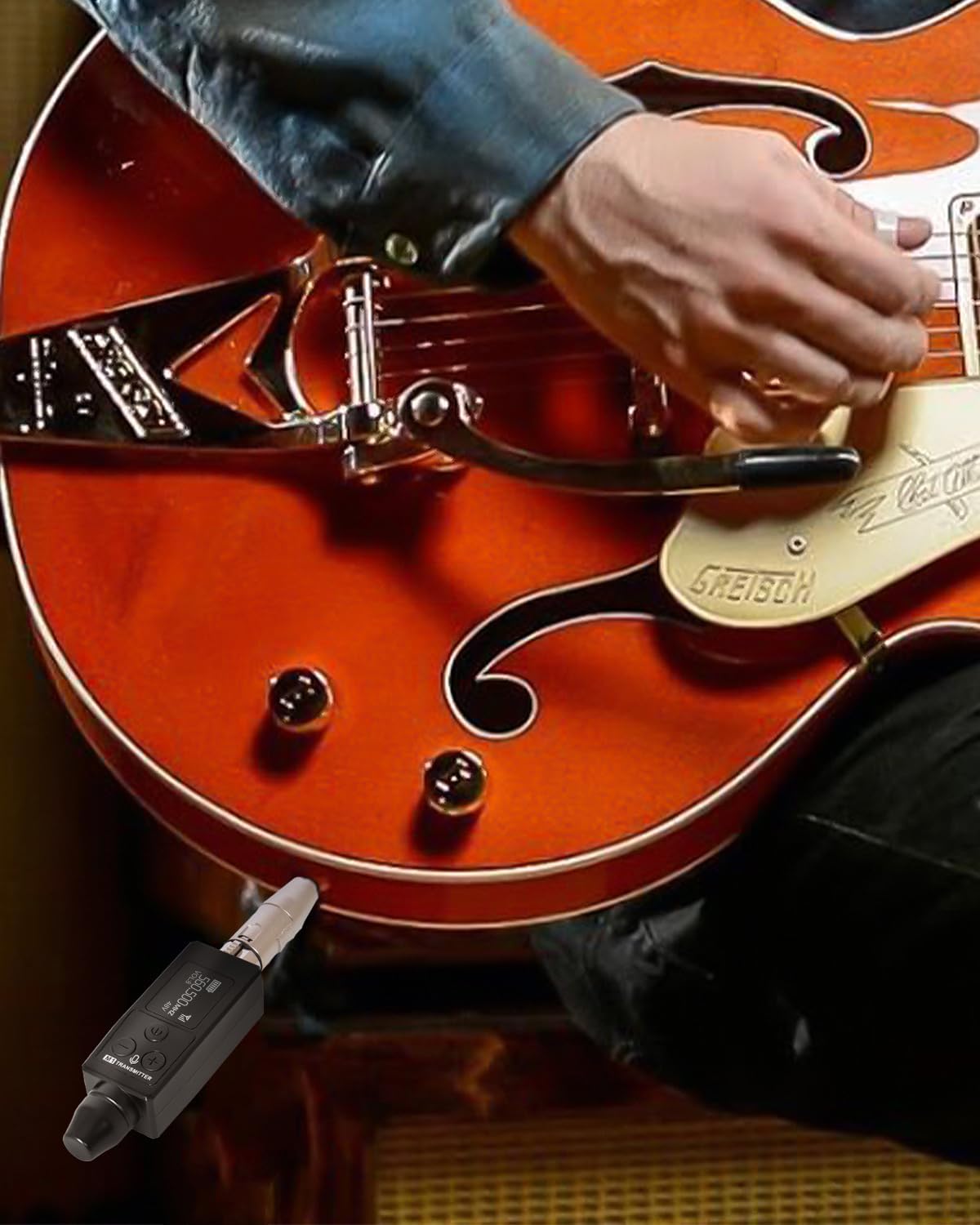 STRICH Wireless Microphone XLR Transmitter and Receiver, UHF Wireless Microphone System Plug-on, Wireless Mic Adapter with 48V Phantom Power for Dynamic Mic, Condenser Mic, Audio Mixer, PA System, M1