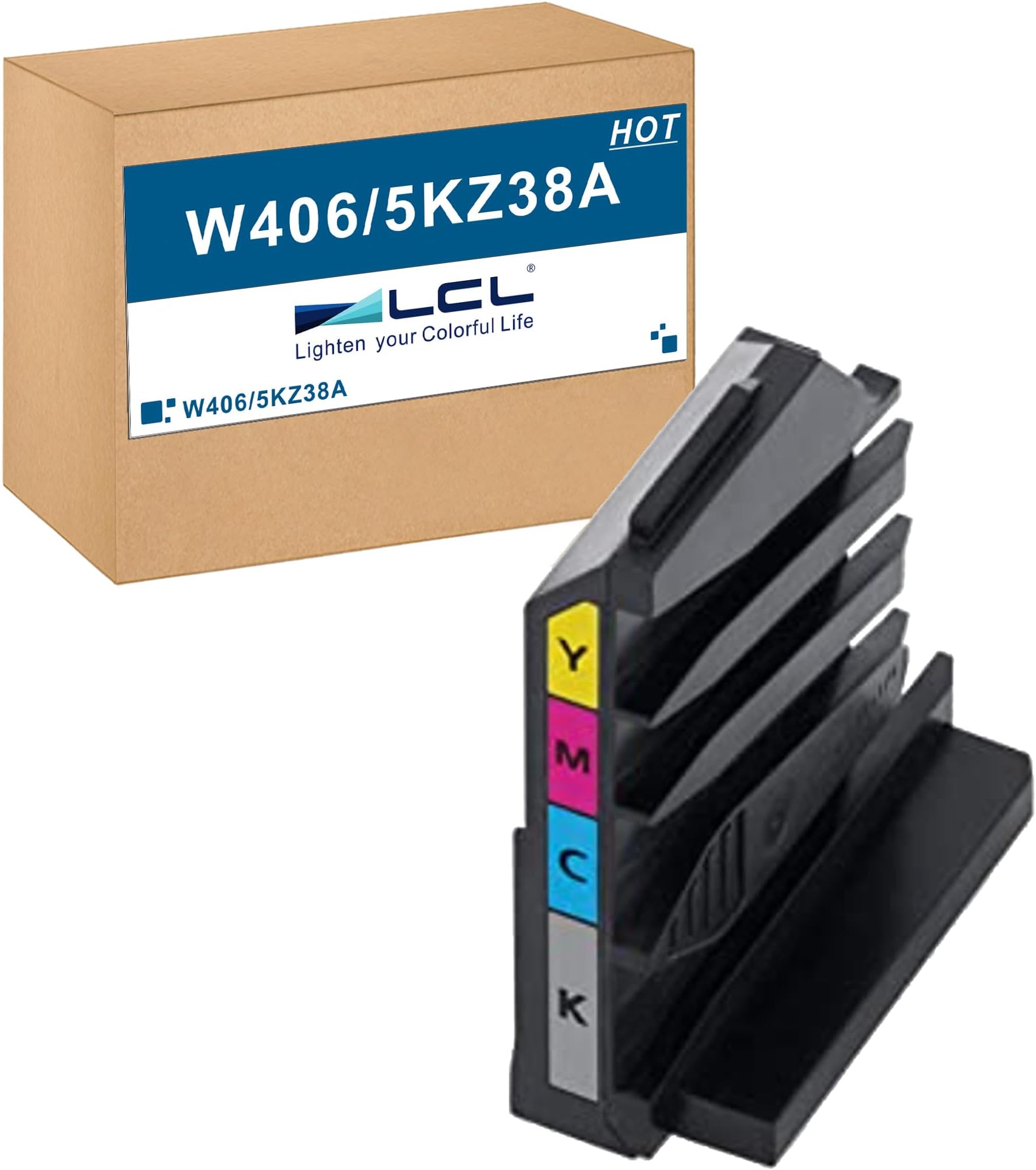 LCL Compatible CLT-W406 CLT-W406 SEE Waste Toner Bottle SU426A Replacement for Samsung SL-C410W SL-C430 SL-C430W SL-C460FW SL-C480 SL-C480W SL-C480FN SL-C480FW SC-C482 SL-C482W SL-C482FW SL-C432 1PK
