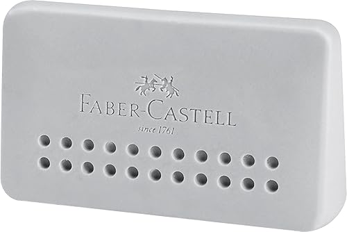 Faber-Castell Grip 2001 Eraser 187164 - Instrumento de escritura de bordes, 1 unidad, color gris