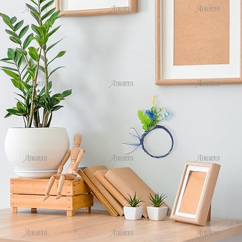 Miniatura 8 de AUEAR, Paquete de 10 anillos de metal dorado de 4 pulgadas para atrapasueños de macramé para decoración de mesa