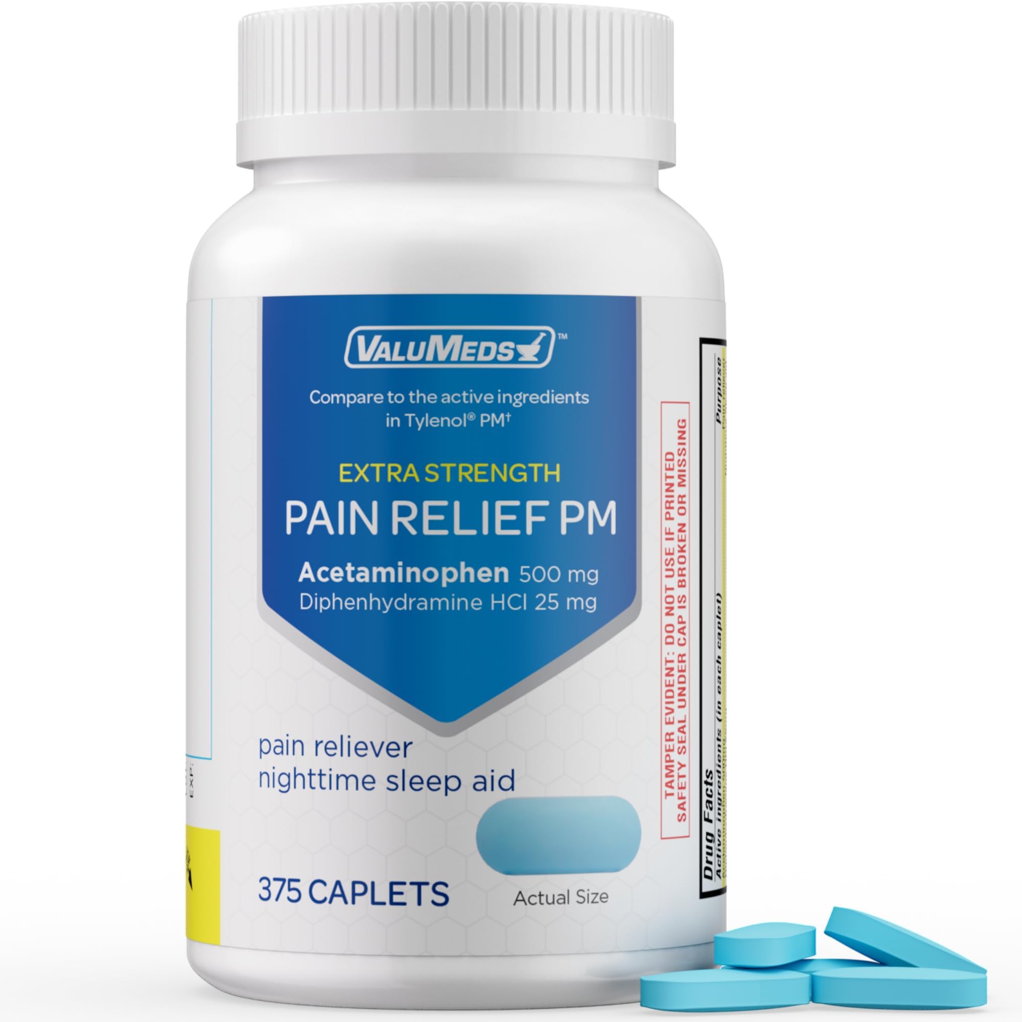 ValuMeds PM Pain Reliever and Nighttime Sleep Aid (375