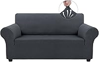 Vista 174 de Asnomy Couch Covers for 3 Cushion Couch Stretch Sofa Covers Slipcovers, Pet Protector Furniture Covers for Dogs Cats Spandex Jacquard Fabric Small
