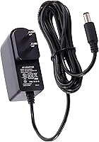 D'Addario PW-CT-9V 9V DC Power Adapter for Pedalboards - 800mA Tip-Negative Supply, 72" Cord, Battery-Free Guitar Pedal Power