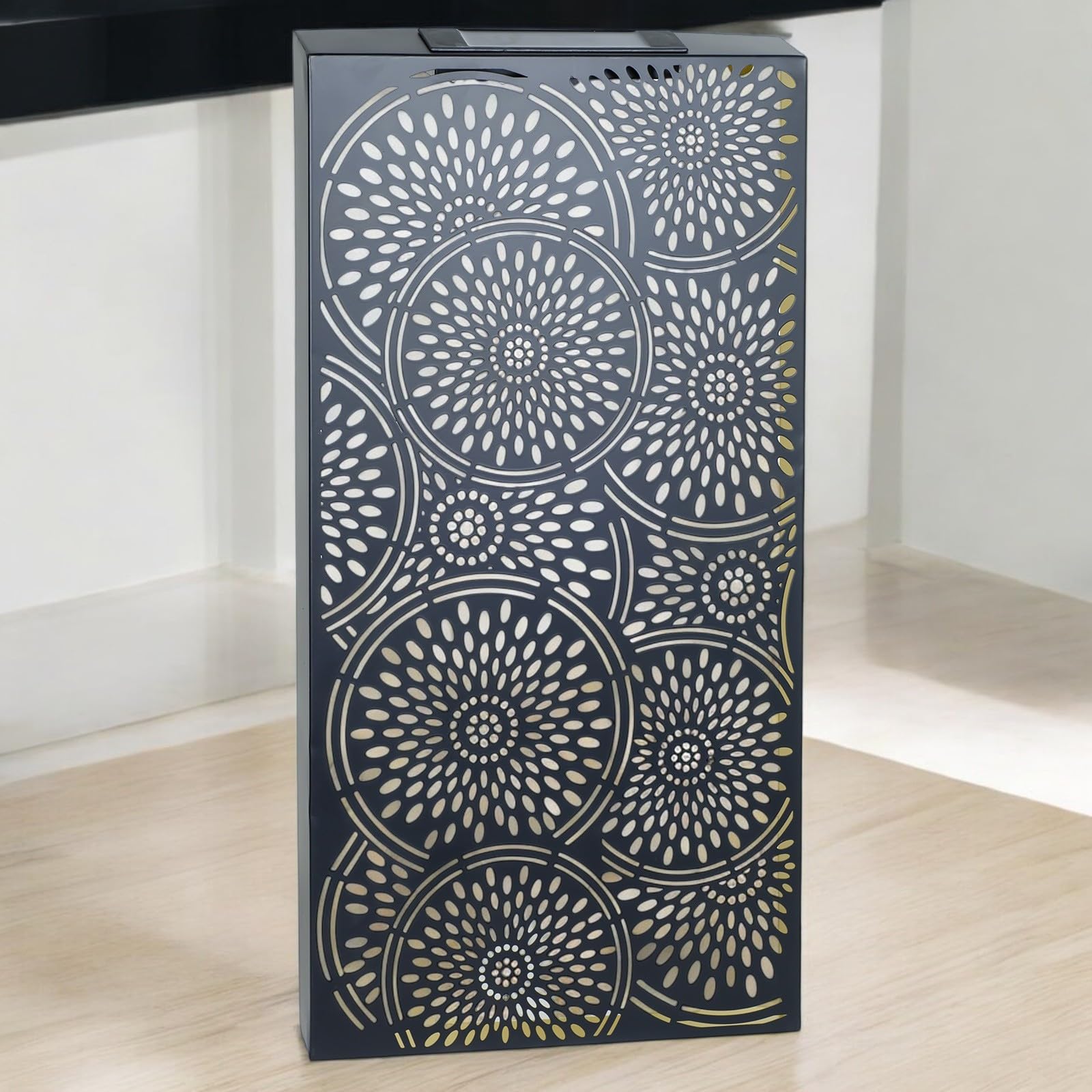 Epsom Door Handle Large Metal Moroccan Solar Wall Panel – 60 x 30 x 5 CM | Solar-Powered Outdoor Wall Art | Weatherproof Decorative Garden Panel with LED Glow for Patio, Fence & Balcony