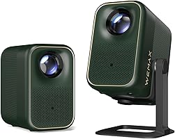 WEMAX 4K Projektor 【Netflix Certifierad & Google TV】Bärbar Projektor【4K Stöd & 1080P Native】320 ISO Lumen, Dolby Audio,...
