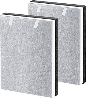 Vital 100 HEPA Filter Compatible with LEVOIT Vital 100 Air Pur-ifier, 3-in-1 H13 True HEPA High-Efficiency Activated Carbon Filter Replacement Set, Part # Vital 100-RF, 2 Pack