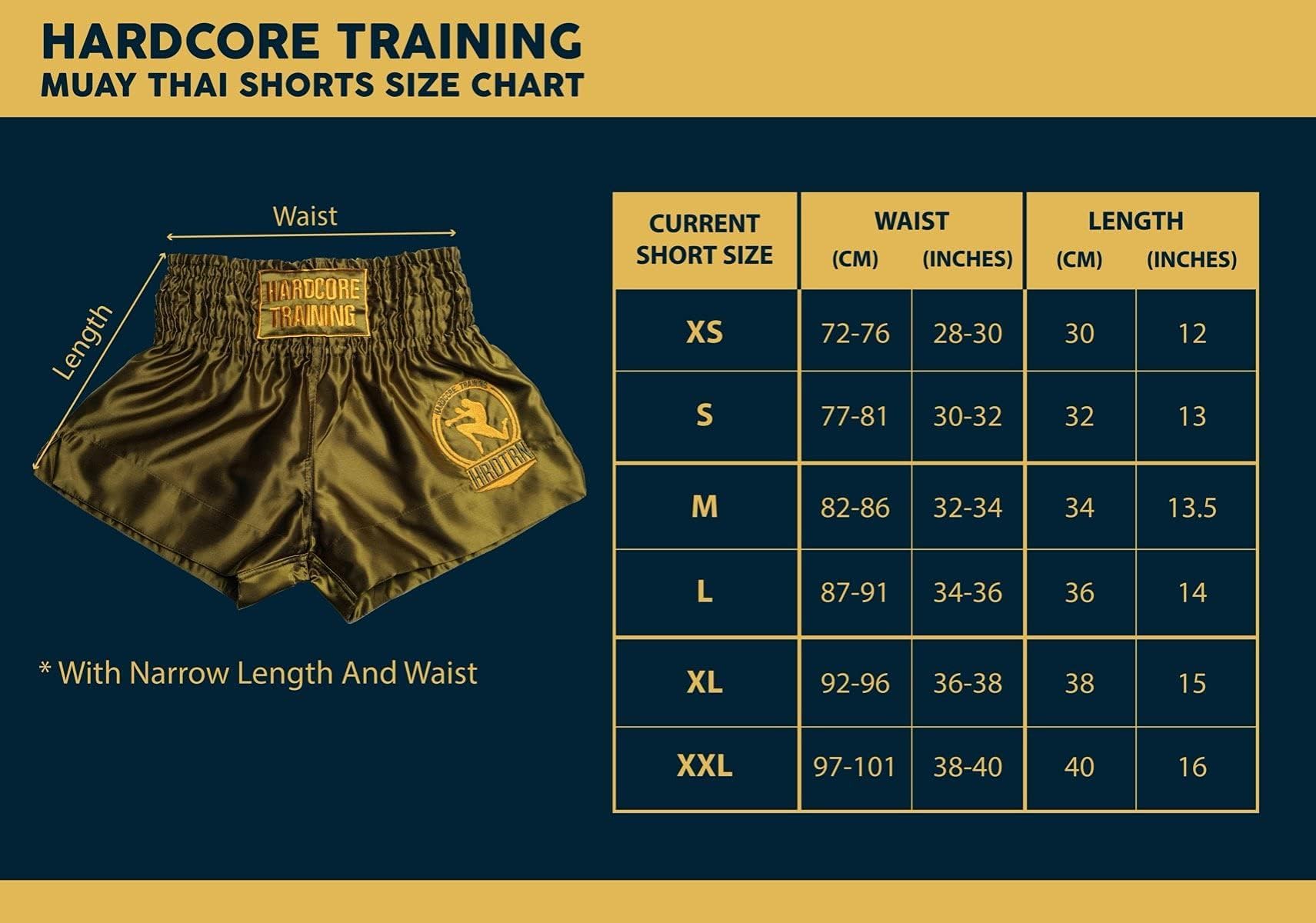 Hardcore Training Classic Muay Thai Pantaloncini Uomo Kickboxing Boxe Combattimento MMA Sparring