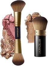 LAURA GELLER NEW YORK Face It All 2pc Makeup Brush Set - Retractable Airbrush Kabuki Brush + Dual-Ended Blush and Bronzer Brush
