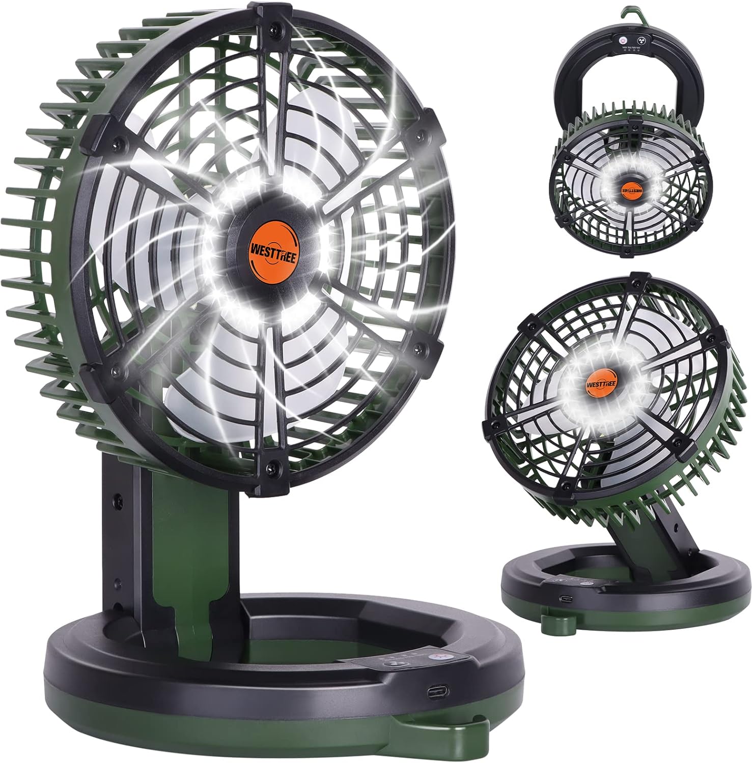 Portable fan Battery Operated Fan USB Desk fan Camping Fan