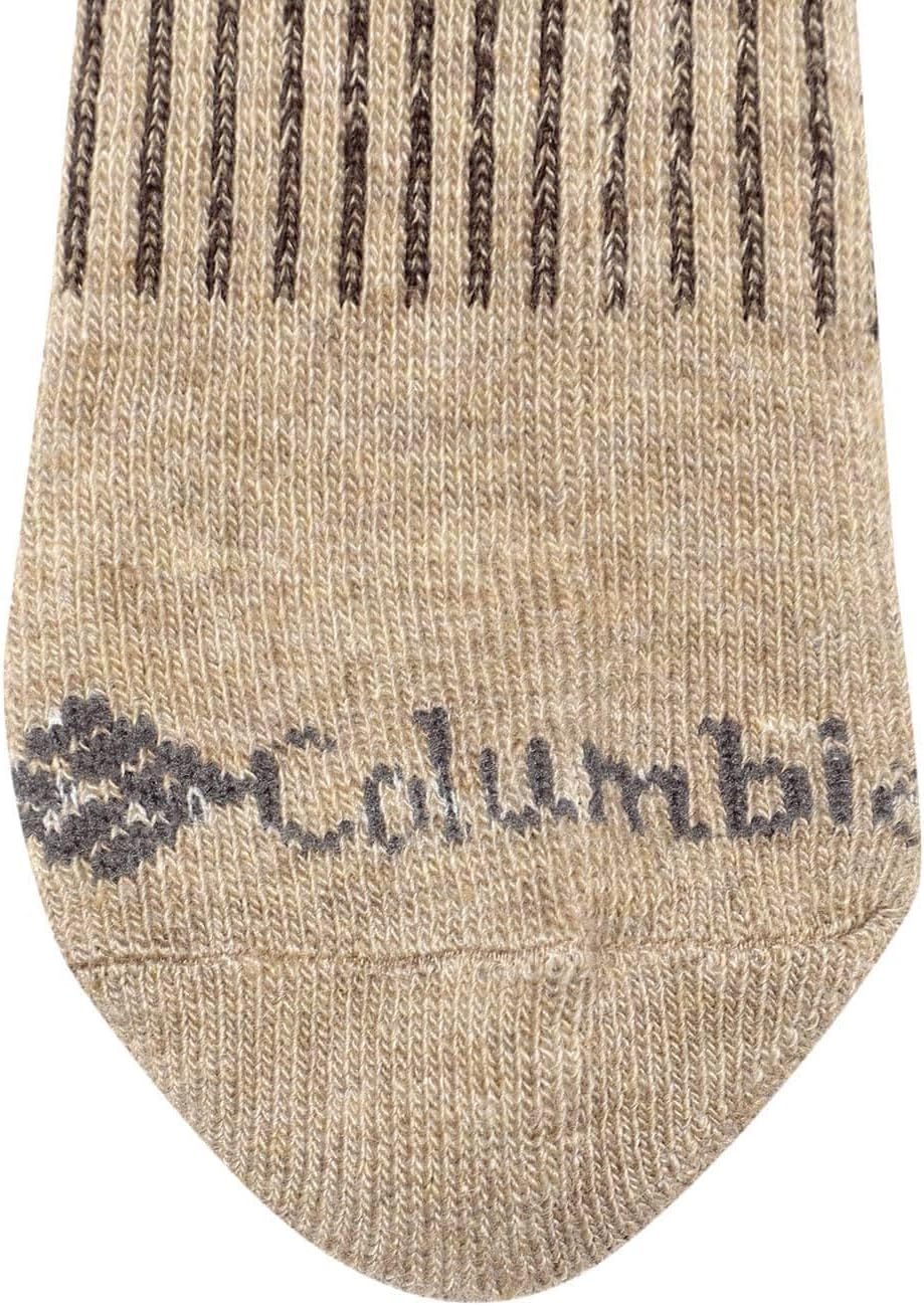 Columbia Cotton Crew - Arch/Ankle Support, Mesh Vent, 3 Pair, M10-13