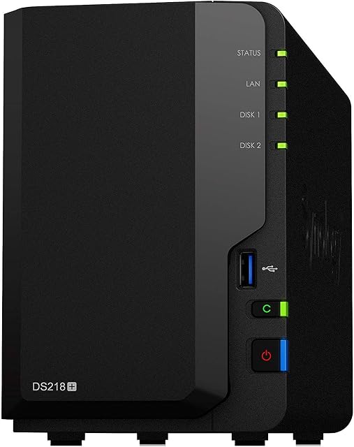 Synology DS218+ 2 Bay Desktop NAS Enclosure