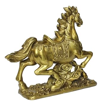 銅制 鎏金即馬発財置件 干支馬 家住宅 応接間 書斎 玄関 置物 装飾品 工芸品 銅制 鎏金即馬発財置件 干支馬 家住宅 応接間 書斎