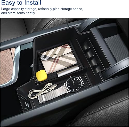 Miniatura 6 de Coleya Organizador de consola central XC60 XC90 2018-2022, para bandeja de consola SPA S90 V90 S60 V60, para bandeja de consola Volvo XC60 XC90 2022