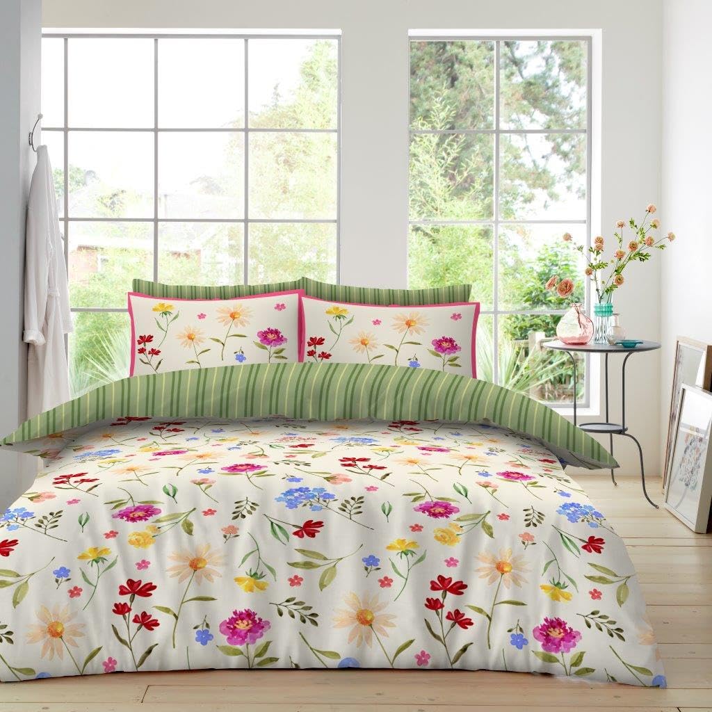 Gc Gaveno Cavailia Printed Blaine King Duvet Cover With Reversible Bedding Quilt Cover Set With Matching Pillowcases from B&Q