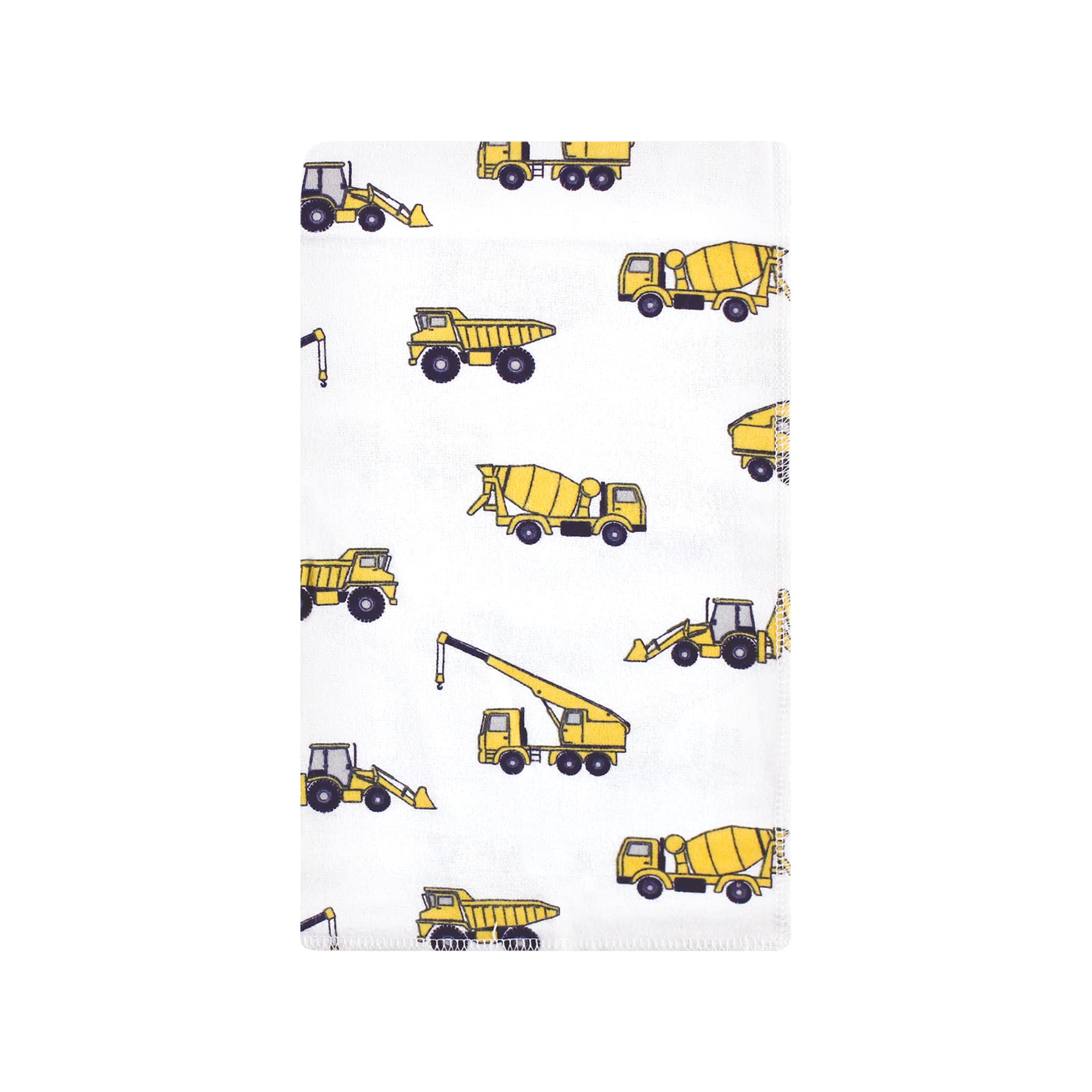 Hudson Baby Unisex Baby Cotton Flannel Burp Cloths, Construction, One Size