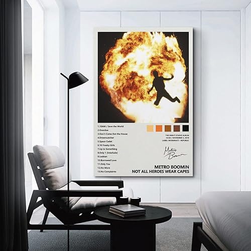 Miniatura 3 de Metro Boomin Not All Heroes Wear Capes - Póster para estética de habitación, pósteres artísticos en lienzo, impresión artística moderna de pared