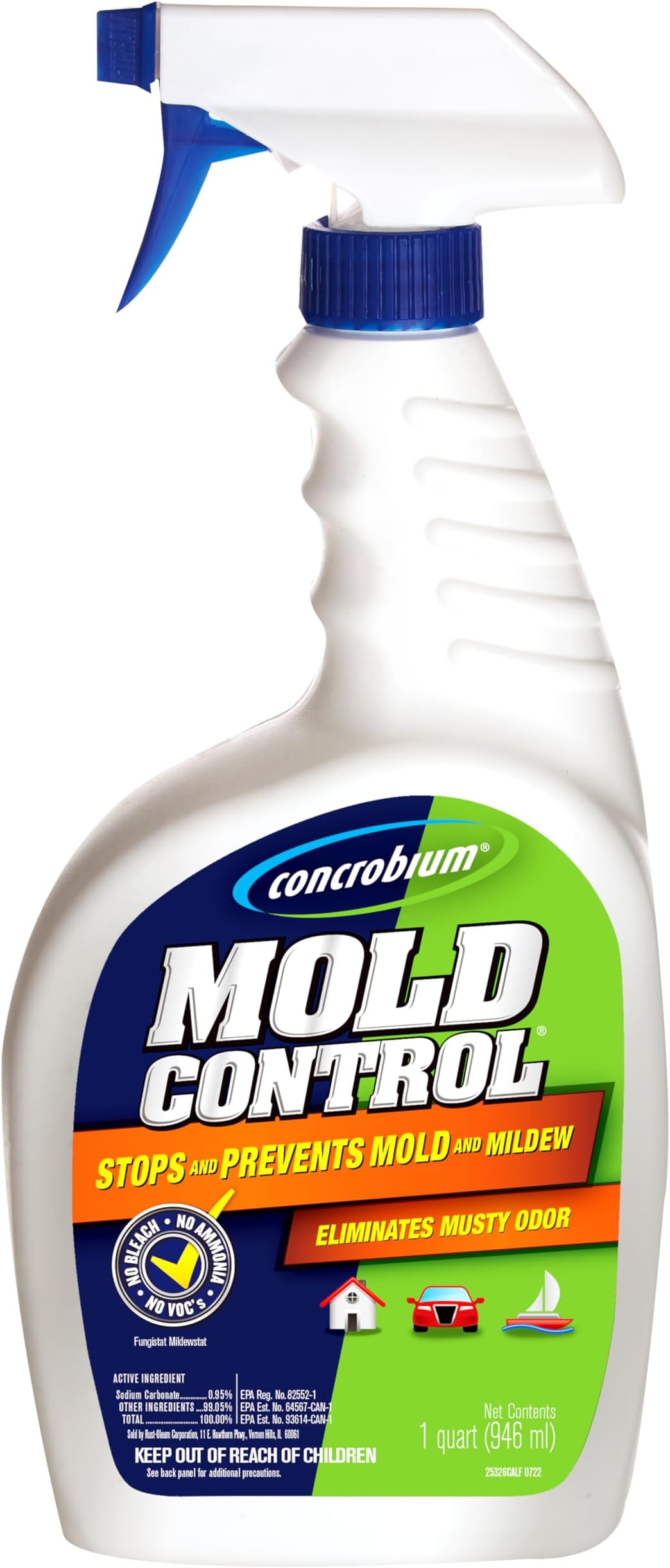 Mold Armor Mold and Mildew Killer + Quick Stain Remover, 32