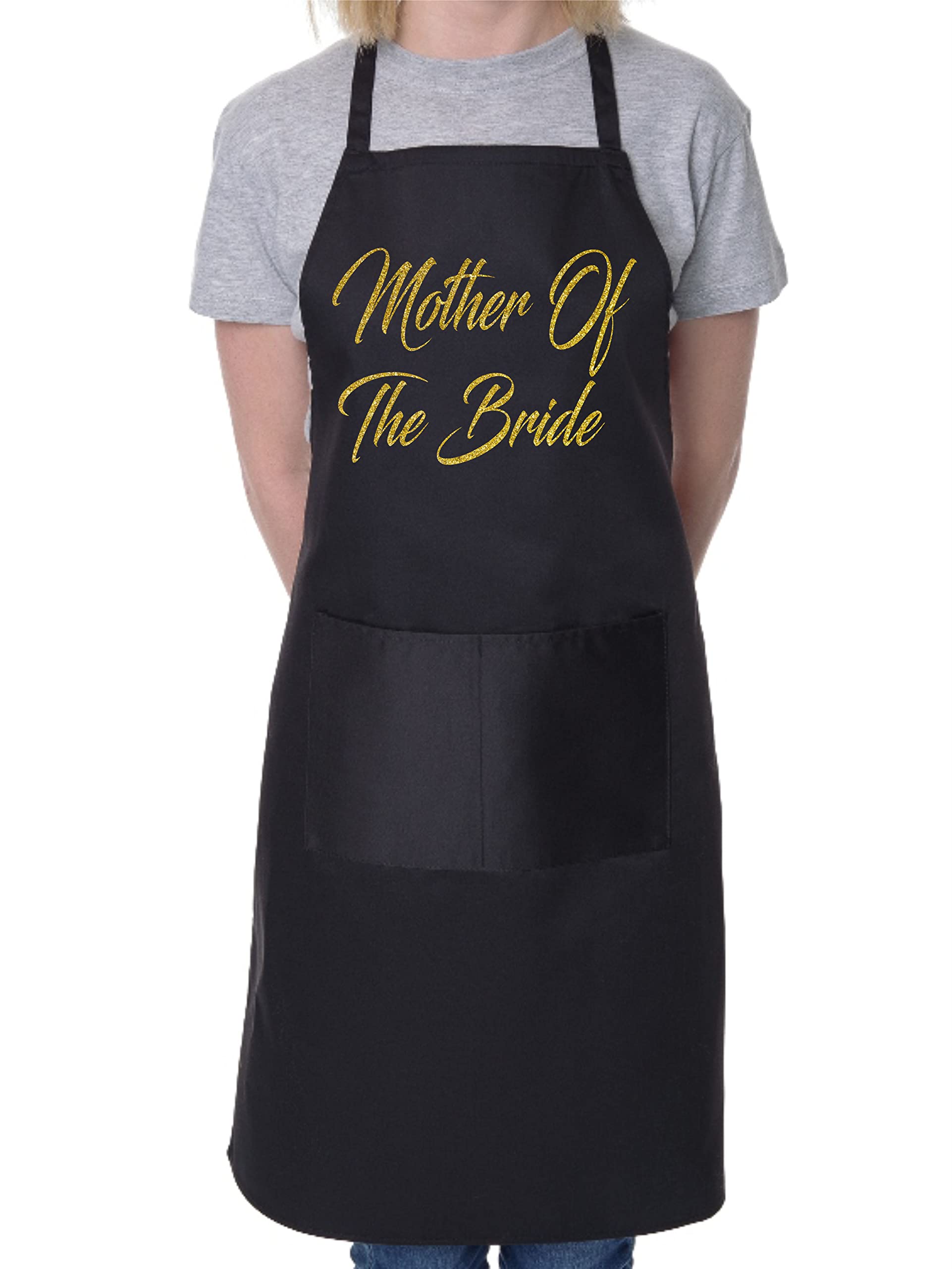 Print4U Mother Of The Bride Novelty Apron Wedding Favour Black
