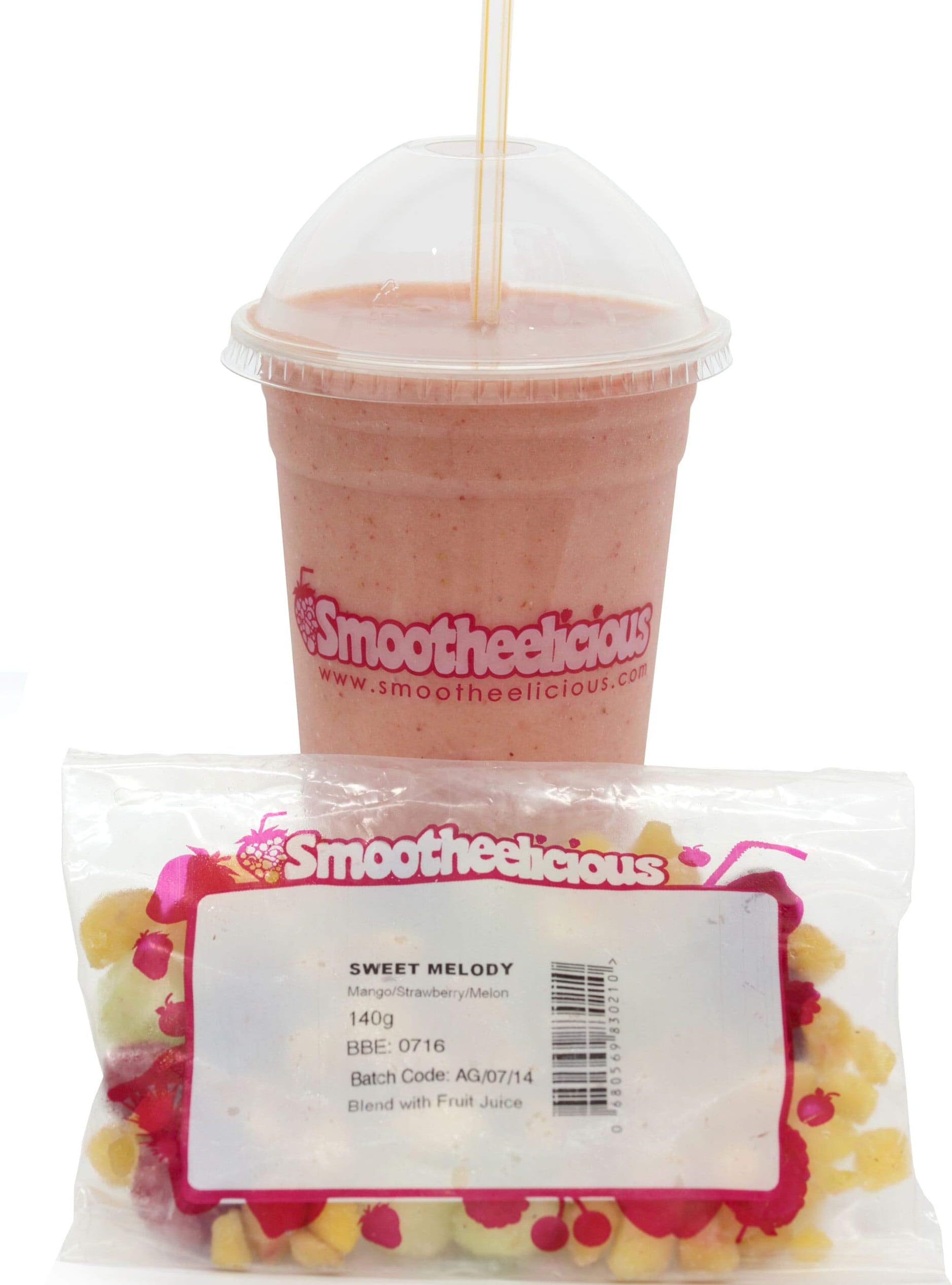 Smootheelicious Frozen Sweet Melody Smoothie Packs - 30x140g