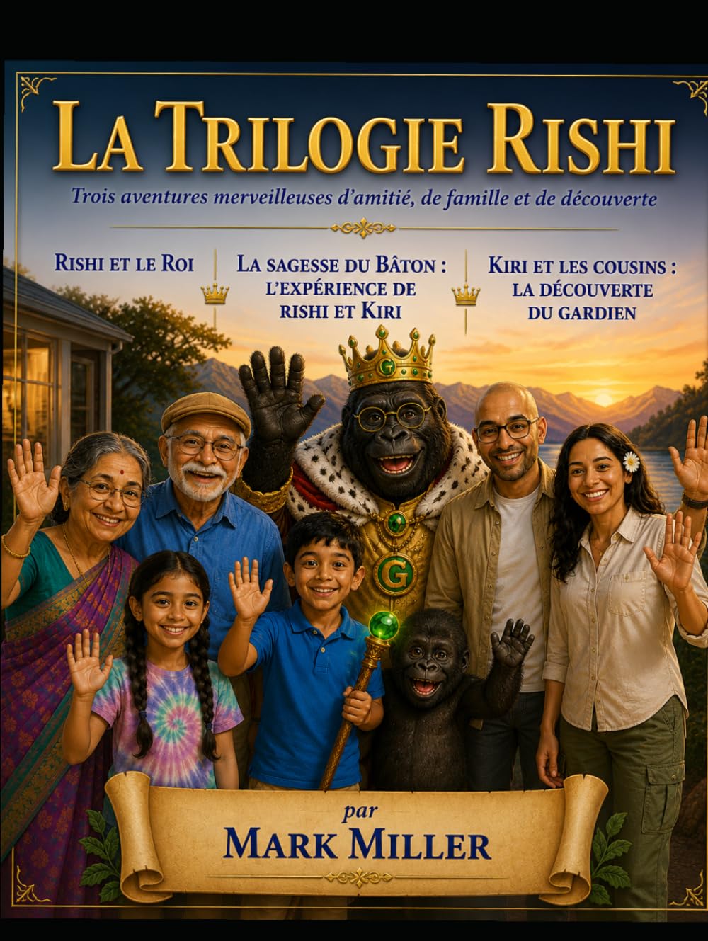 La Trilogie Rishi: Trois aventures merveilleuses d'amitié, de famille et de découverte (La Série Rishi et le Roi)
