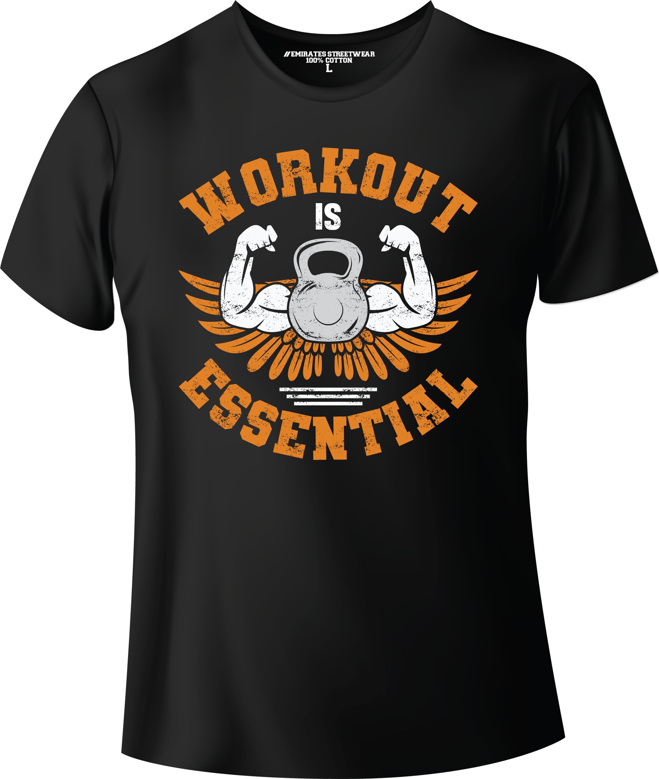 Workout Is Essential Gym T-Shirt for Men or Women, Unisex T-Shirt, D-0021