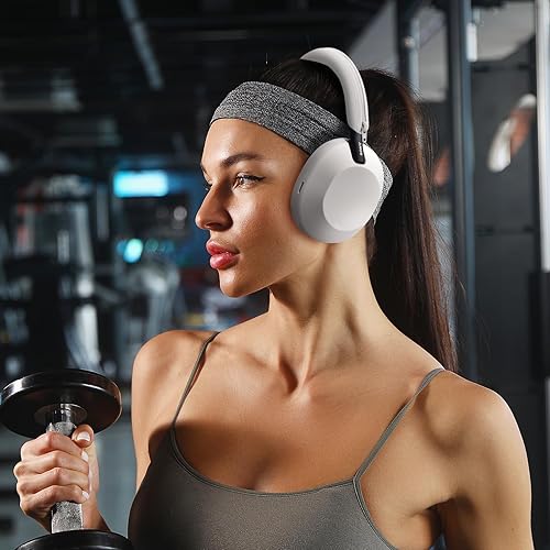 Miniatura 6 de Funda de silicona para Sony WH-1000XM5, Sony xm5 Auriculares inalámbricos Funda protectora, color plateado