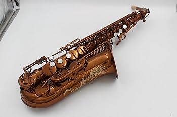 Amazon.com: Eastern music dark gold lacquered alto saxophone Mark