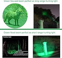 Vista 2 de Single Mode Green LED Flashlight, 150 Yard Long Range, High Power, Night Vision, Compact Green Flashlight Torch For Night Observation