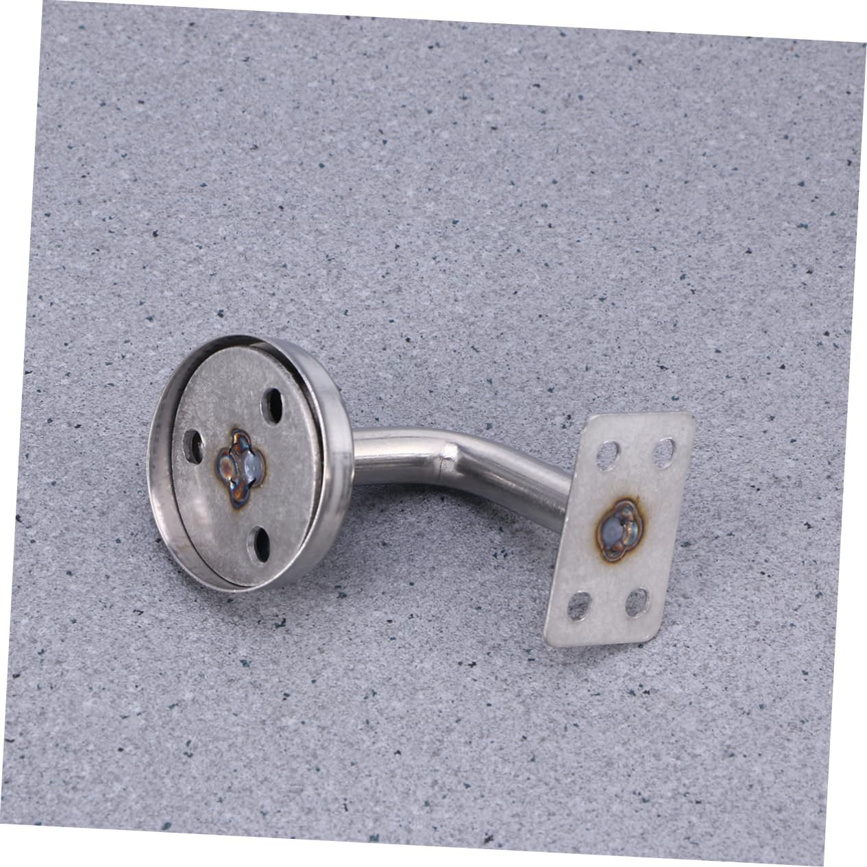 STOBOK 3Pcs Stainless Steel Handrail Support Brackets Wall Mounted Stair Rail Bracket for Home Office Gym and Hotel Durable Silver Bannister Hardware Easy Installation