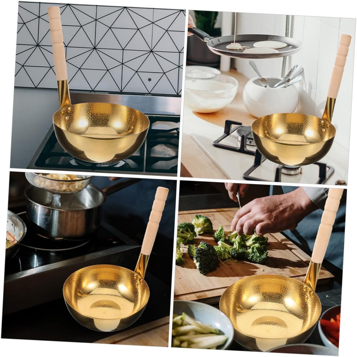 Hammered Rice Noodle Pot Non-stick Sauce Pan Handle Small Saucepan Excellent Workmanship Heat Transfer