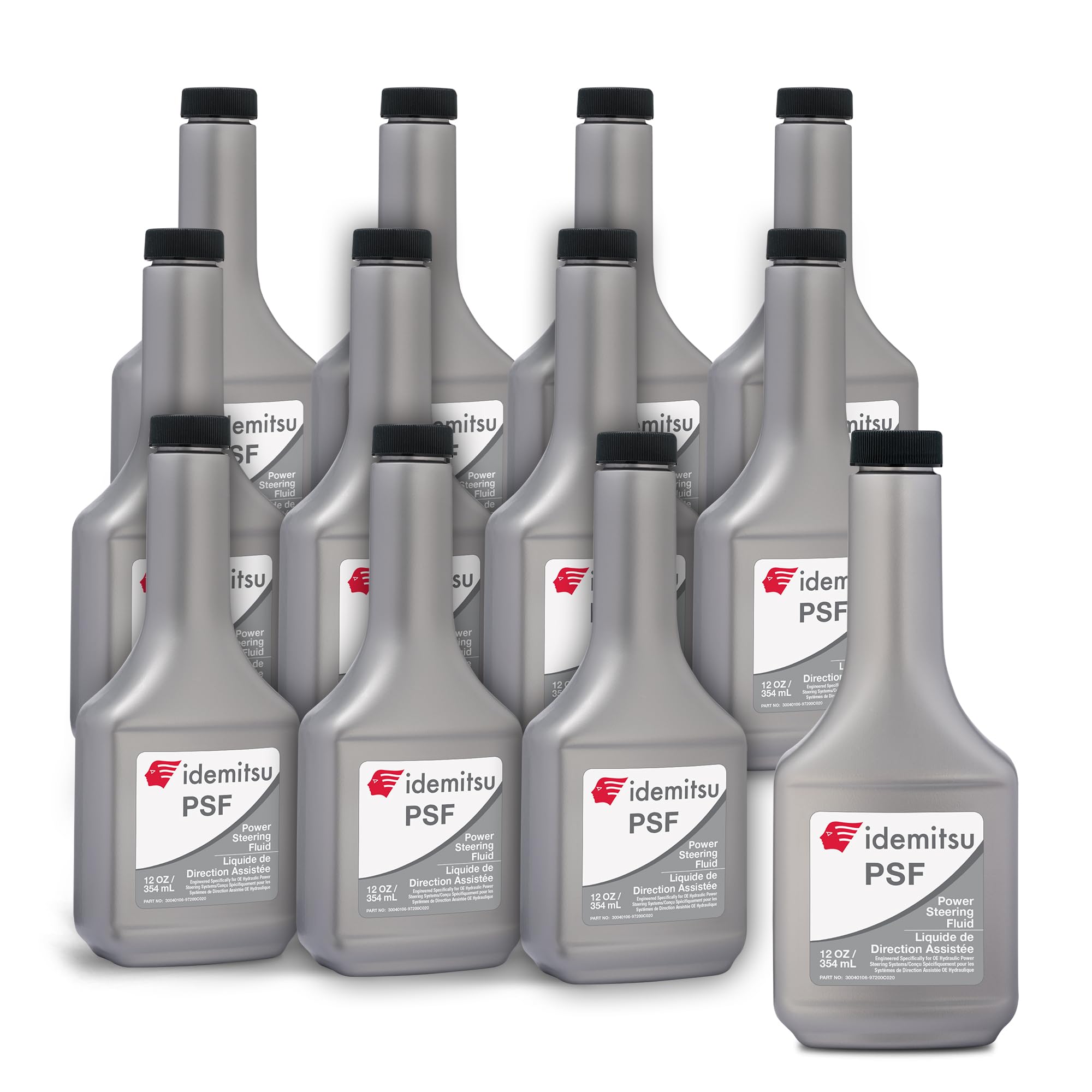Idemitsu Power Steering Fluid, 12 Pack - 12oz PSF Vehicle Steering Fluid | Advanced Protection, Enhanced Durability & Performance for Smooth Steering
