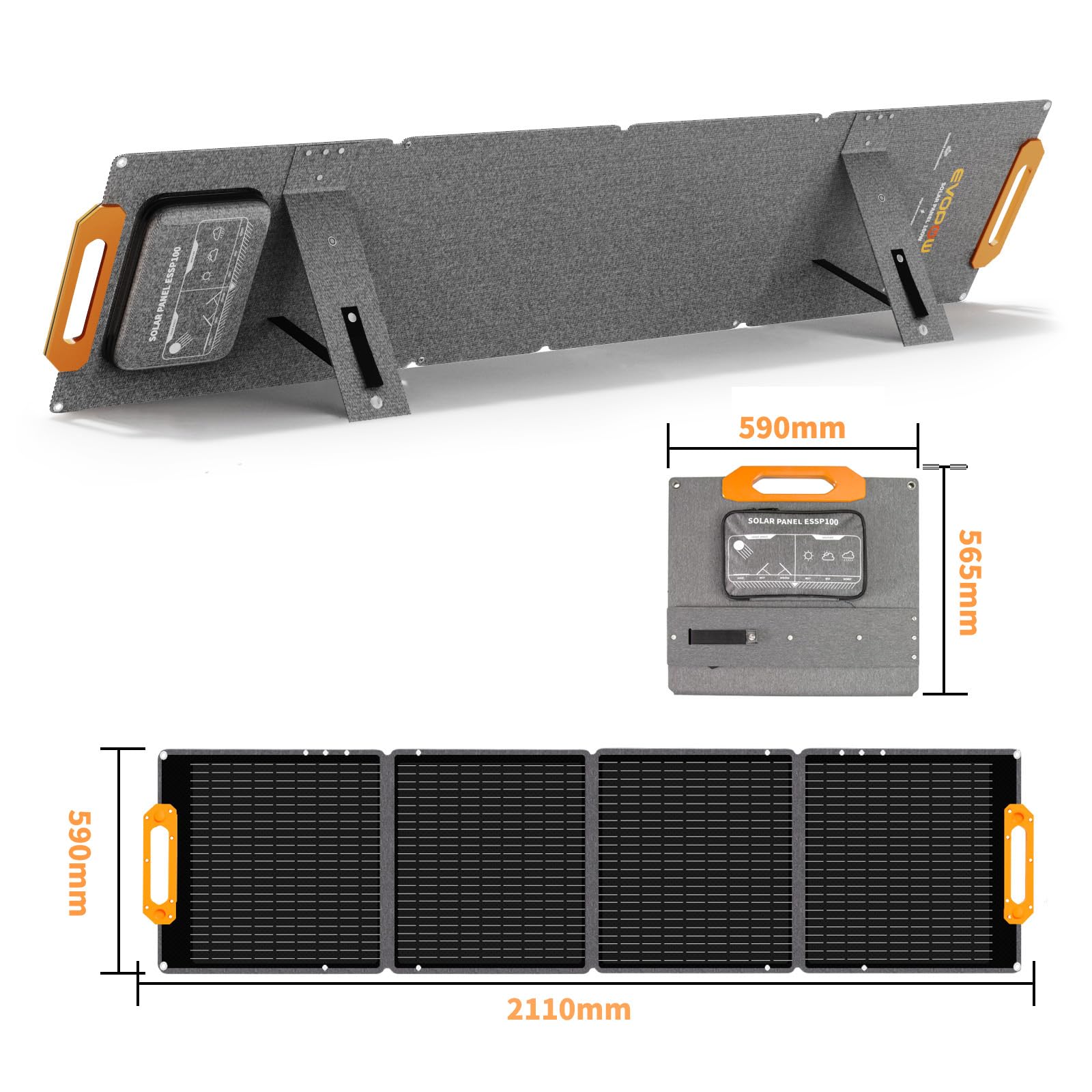EVOPOW折りたたみ式ソーラーパネル 200W 新品未開封品‼️ Amazon | 2025最新 EVOPOW ソーラーパネル 200W ソーラー