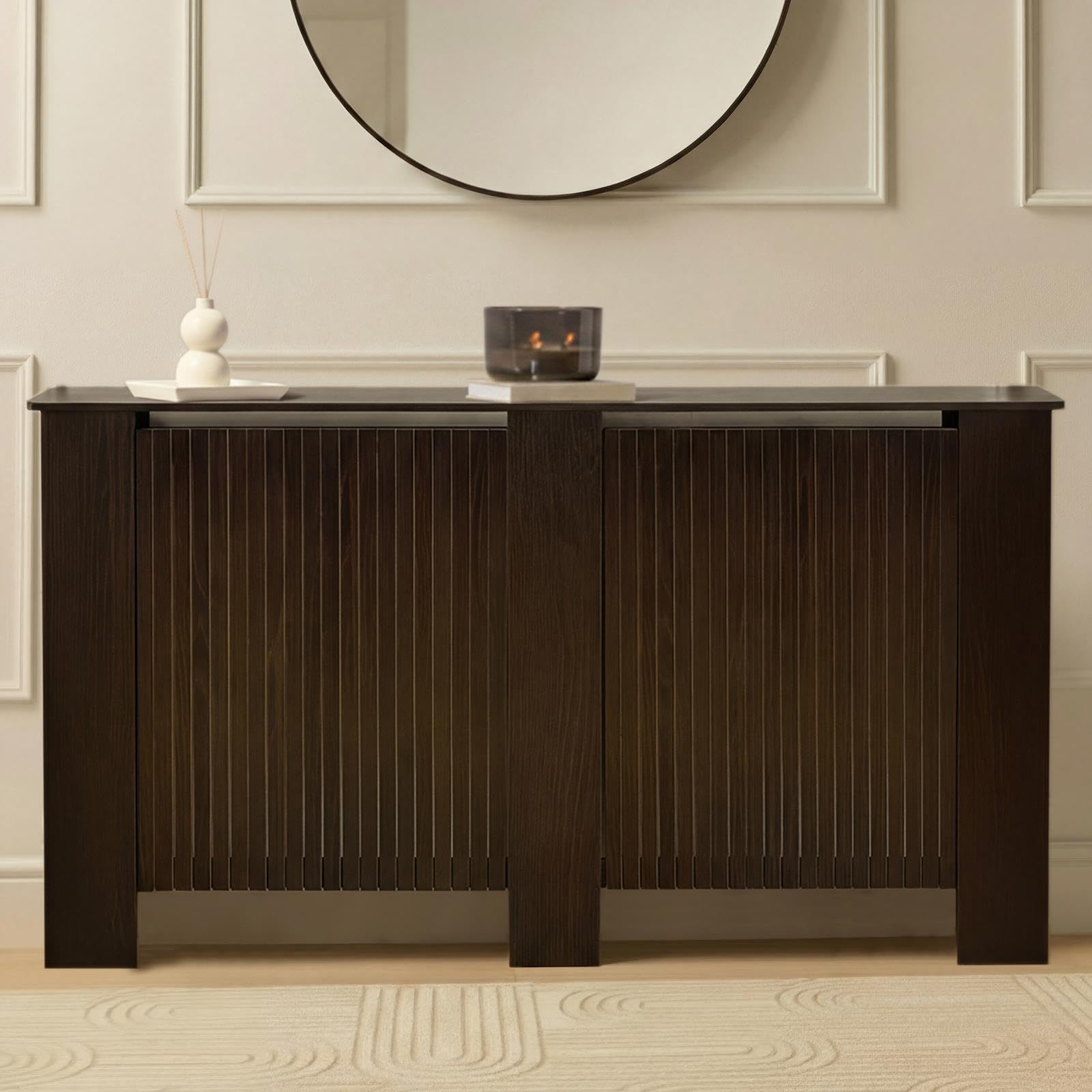 OHS - Radiator Cover - Large - Dark Brown - Engineered Wood