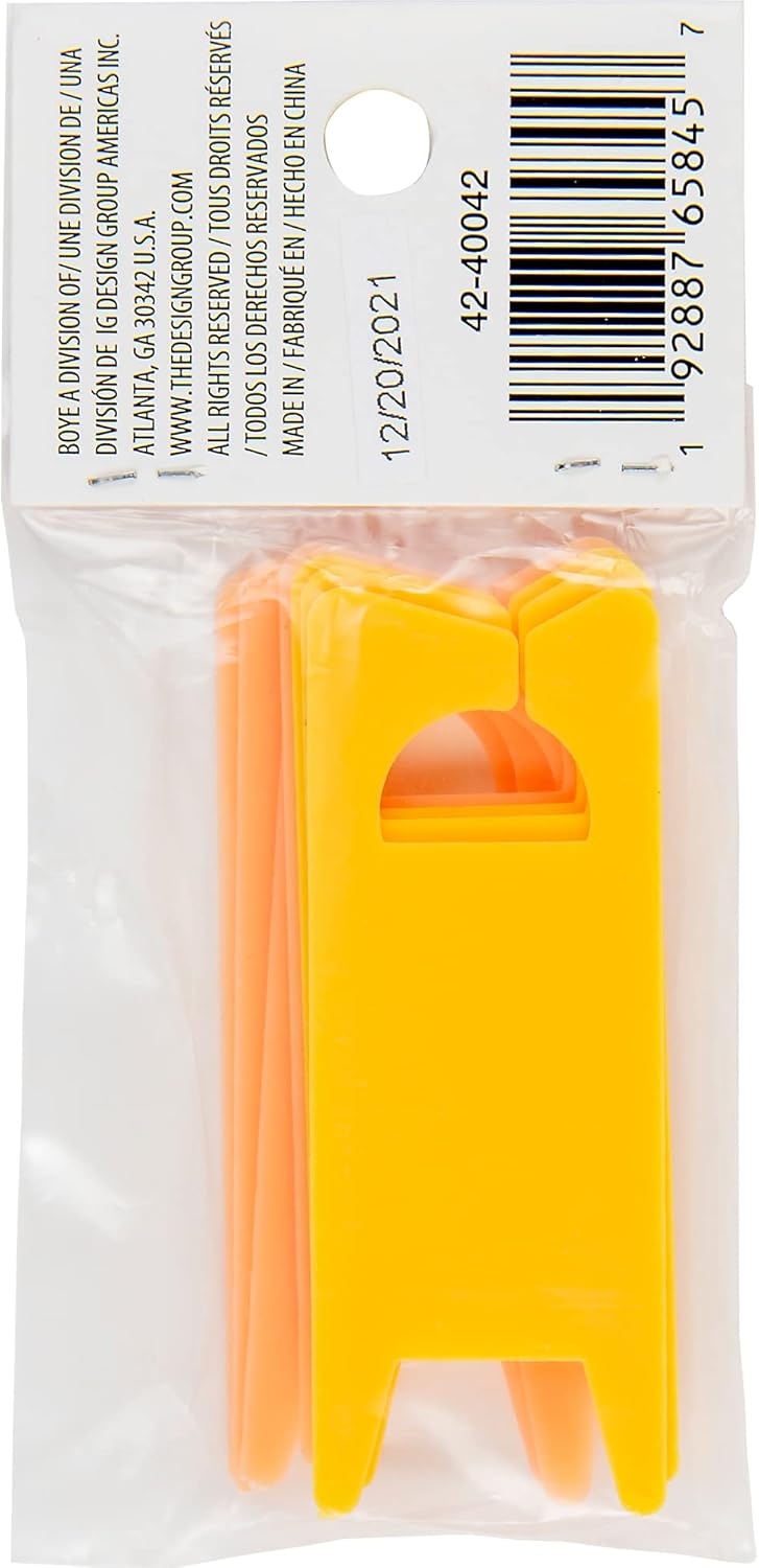 Boye Light and Medium Weight Yarn Bobbins for Knitting and Crochet, 2.625" Long, Warm Orange and Yellow 7 Piece
