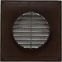 Vent Systems 100mm Kültéri Szellőzőrács 2db - Fürdőszobai Elszívó Fedél - Rovar, Madár és Rágcsálóvédelem - Barna Műanyag Szellőzőnyílás 10c 2