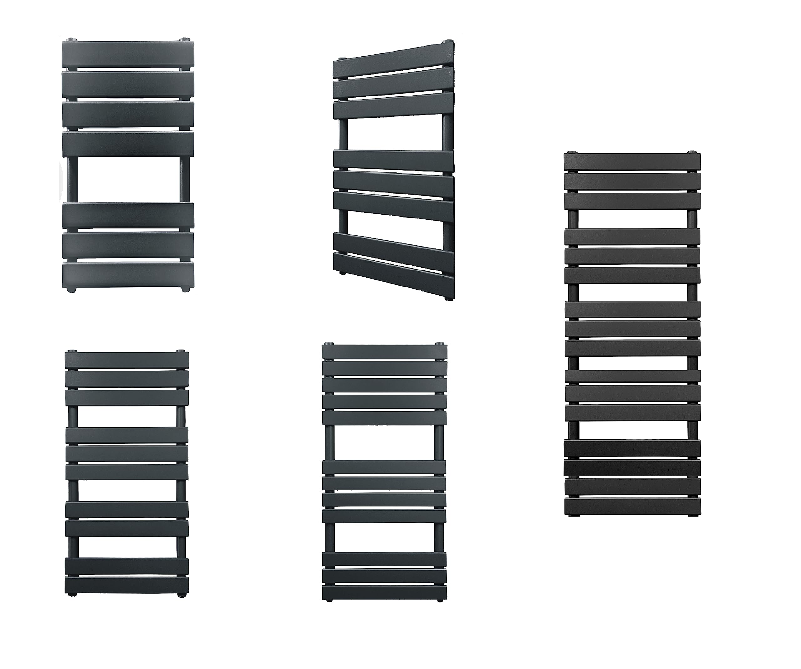 Wetfire Modern Designer Flat Panel Heated Towel Rail Radiator Bathroom Warmer Rads. (Anthracite 1000x450mm)