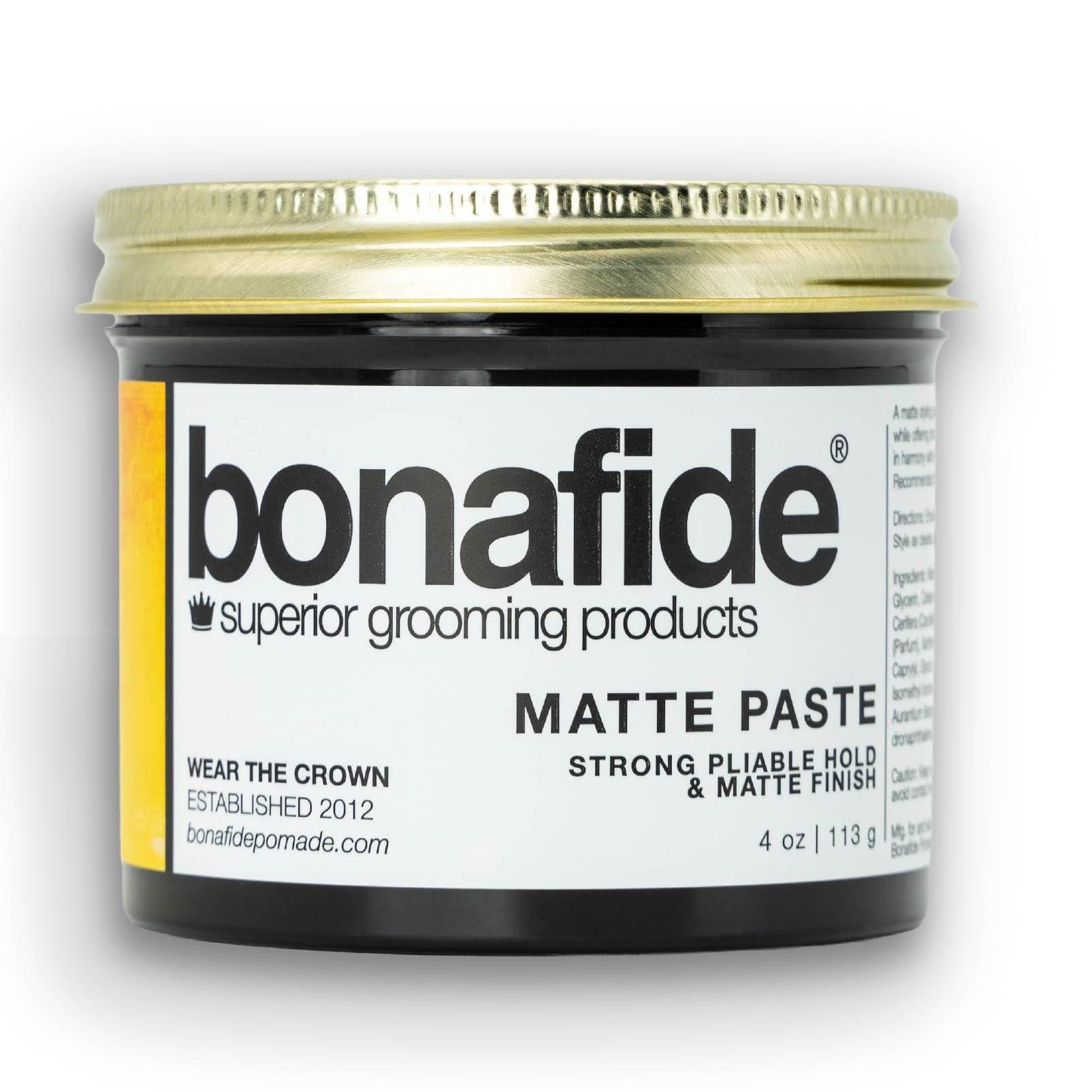 Amazon | Bonafide ボナファイド マットペースト 113g｜ヘアペースト