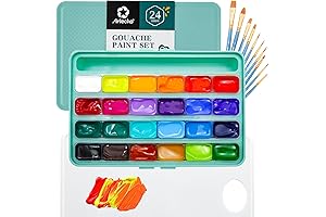 Artecho Gouache Paint Set: 24 Vibrant Shades to Unleash Your Artistic Visions
