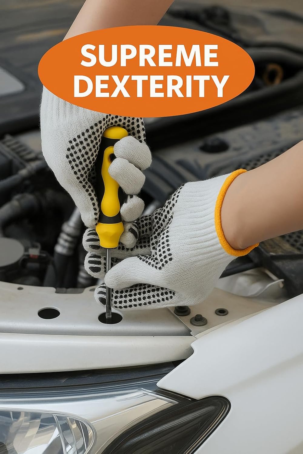 Double-Sided, Anti-Slip, Machine Washable, Unisex Gardening, Construction, Mechanics Gloves - Image 4