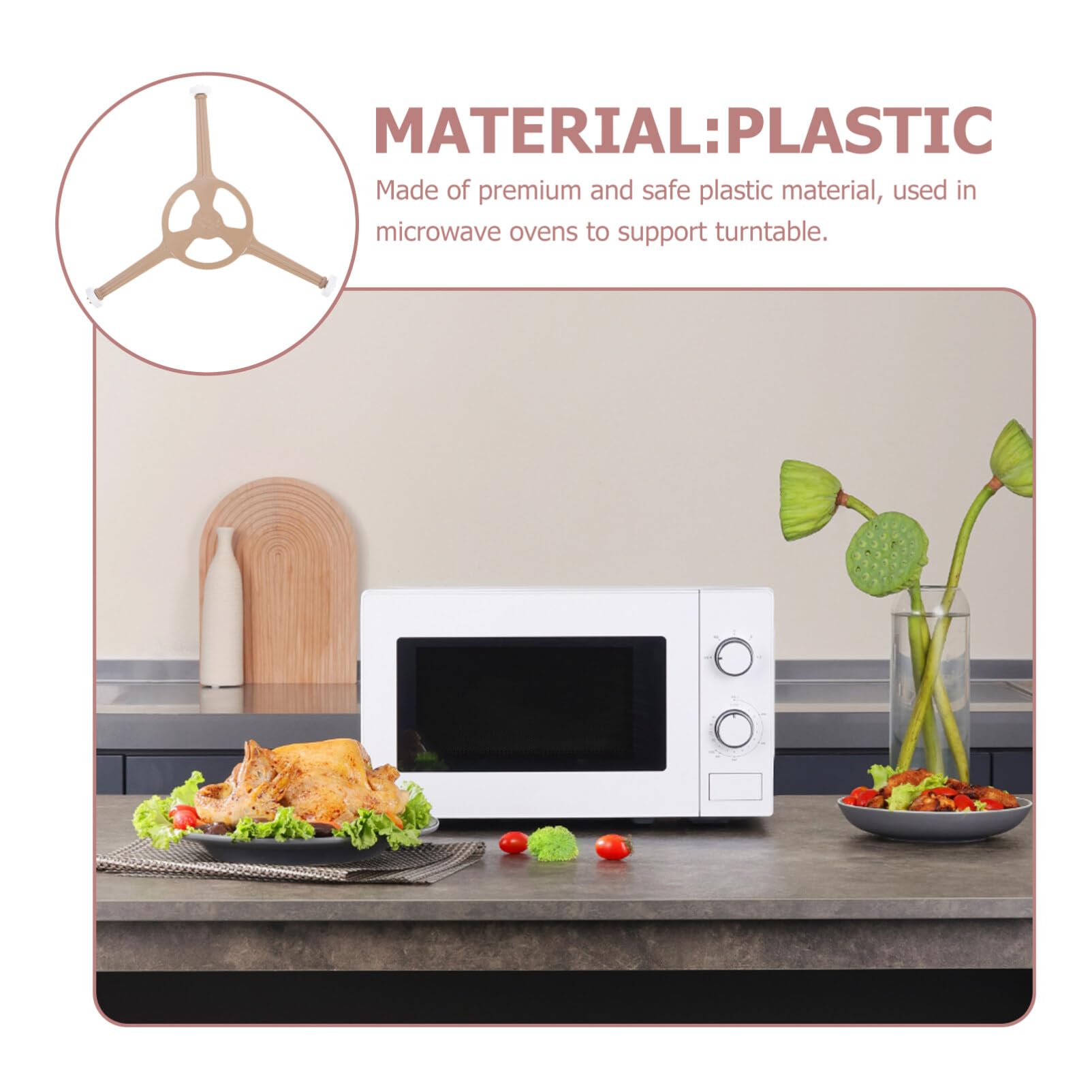 Alipis Microwave Oven Stand Replacement Parts Turntable Holder Glass Plate Rotating Roller for Microwave Parts