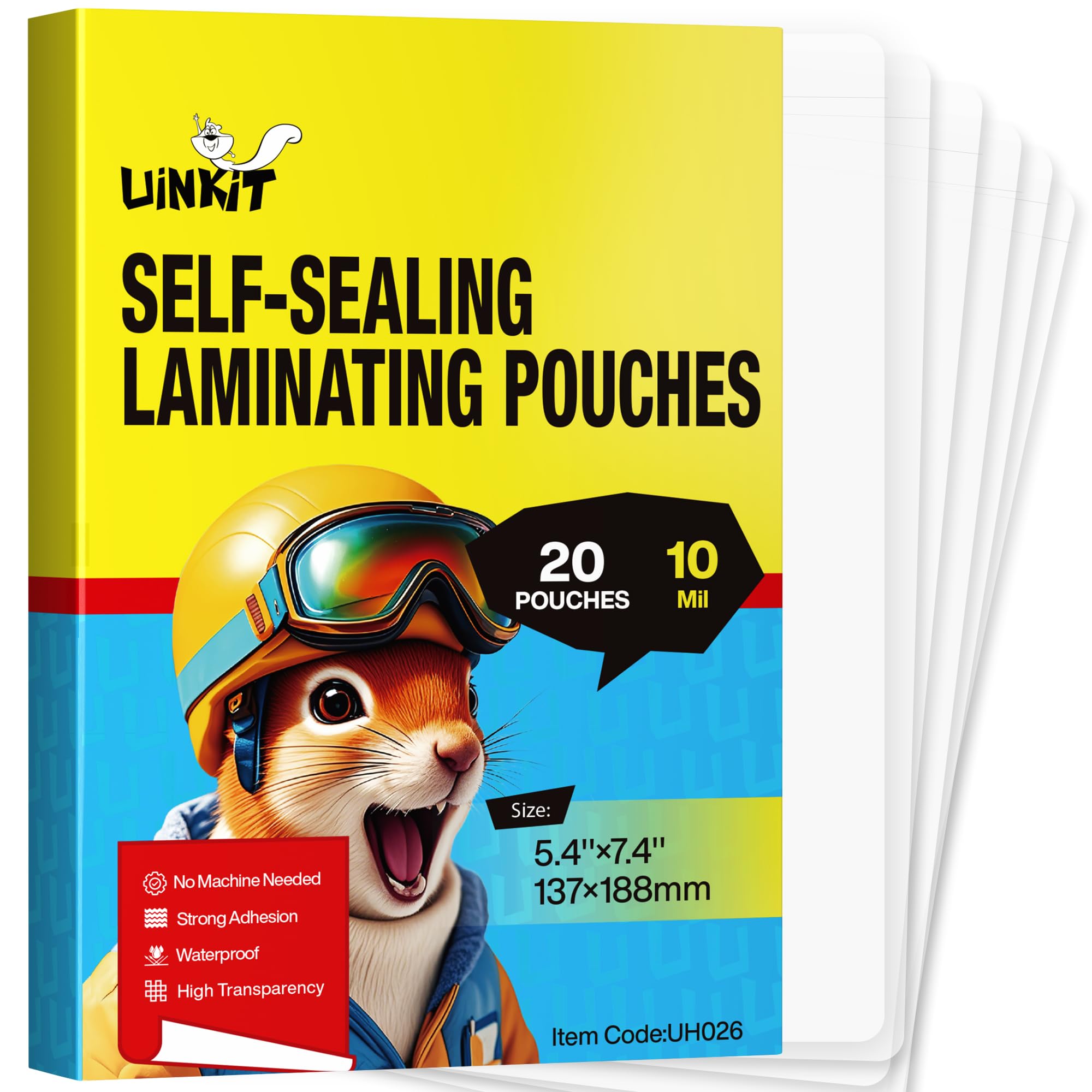 Laminating Pouches - 50 Pack for Business Cards -13 Laminating Pouches - 50 Pack for Business Cards -13