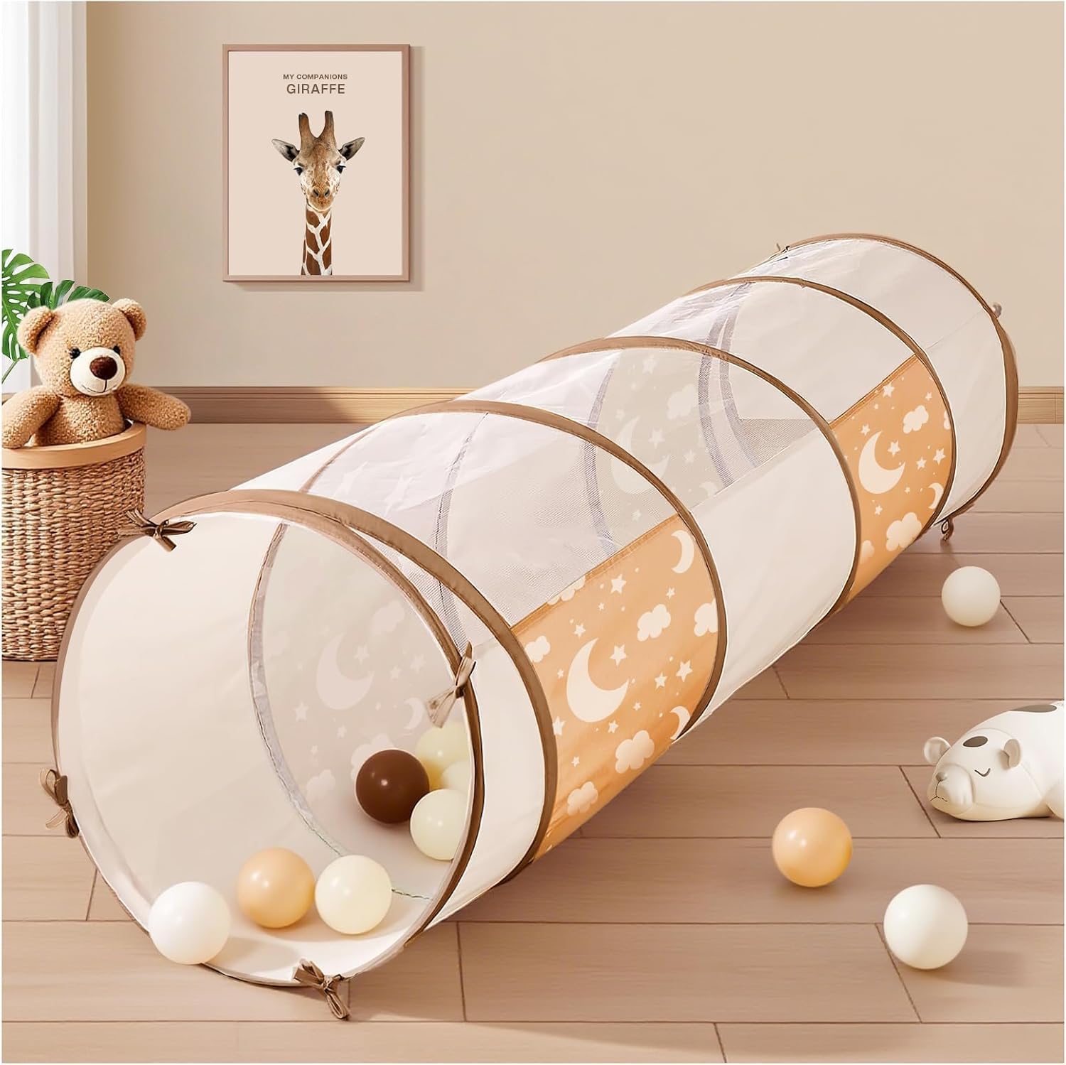 MIAOKE Play Tunnel for Kids, 180 * 46cm Pop Up Crawl Tube for Boys Girls