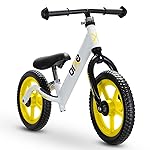 Bixe Balance Bike - 30.5 cm (12) Training Bikes for Kids and Toddlers - 1.8kg (4lbs) Kids\' Balance Bike - Children Ages 3, 4, 5 - No Pedal Push Bicycle for Boys or Girls - Yellow
